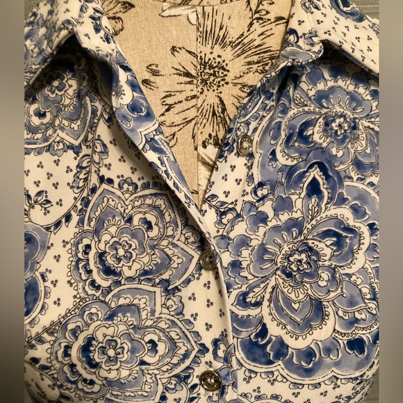 Tommy Hilfiger stretchy western button up - Picture 2 of 3